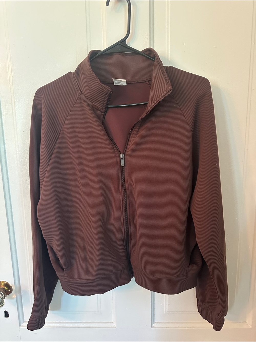 all in motion Women's Zip-Up Bomber Jacket in Brown